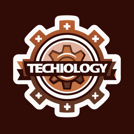 Modern Technology Logo Design Template with Vector Elementsのイラスト素材