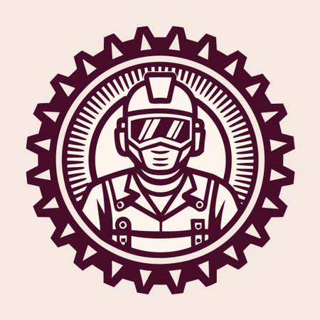 Vector Illustration of Industrial Welding Process by an Engineerのイラスト素材