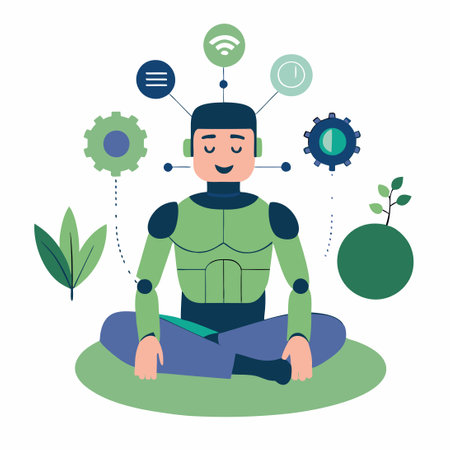 Abstract Concept of Artificial Intelligence and Technologyのイラスト素材