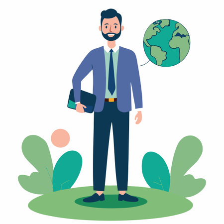 Illustrative Concept of an Ambassadorial Role: Personification and Personificationのイラスト素材