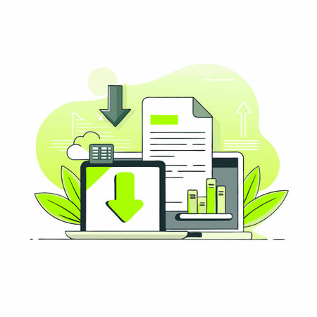 Downloading Flat Document: An Efficient Solution for Sharing and Collaborationのイラスト素材