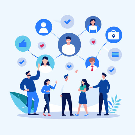 Visualizing the Concept of Togetherness and Collaboration in a Groupのイラスト素材