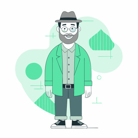 Cute Cartoon Character of a B in 2024 Styleのイラスト素材