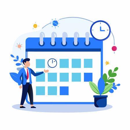 Cute Cartoon Bee B Character Vector Illustration with a 2024 Dateのイラスト素材