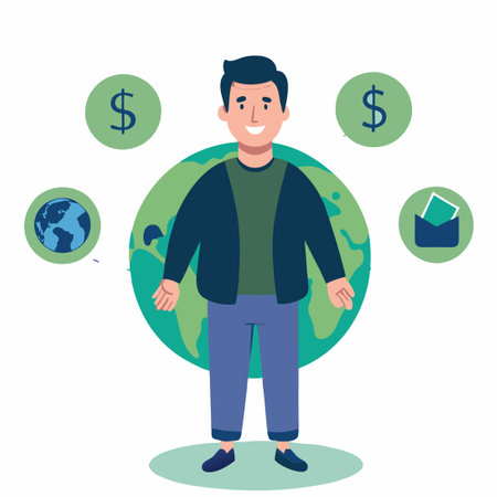 Vector Cartoon Illustration of a C Character with a Whimsical Expressionのイラスト素材