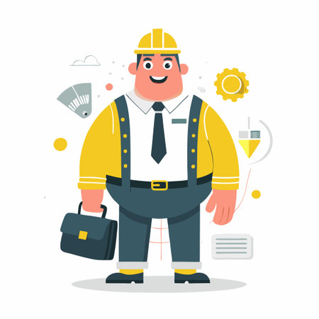 Amusing Cartoon Character of Letter 'C' in Vector Graphic Styleのイラスト素材