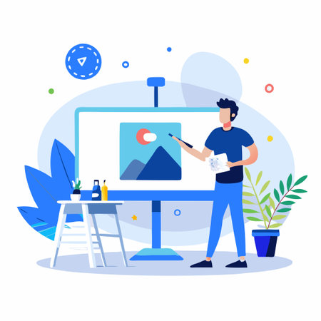 Cartoon Character of the Letter "C" with Vector Graphicsのイラスト素材