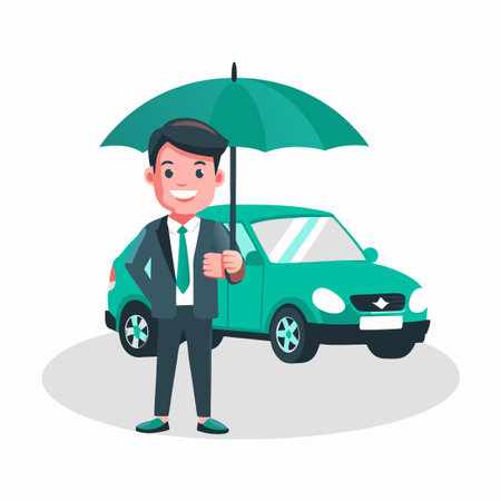 Cartoon Character of C-Class 2024 Vector Graphic Illustrationのイラスト素材