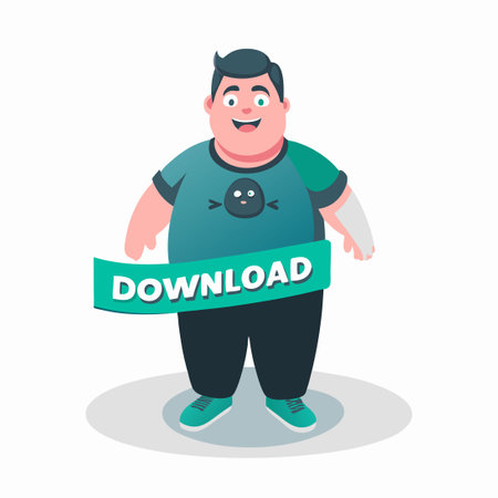 Whimsical Cartoon Character D in Vector Graphic Illustrationのイラスト素材