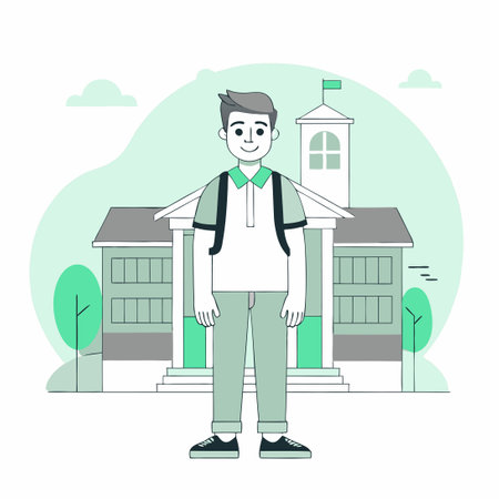 Cartoon Character Illustration of a Cute Dog Wearing a Hat and Bow Tieのイラスト素材