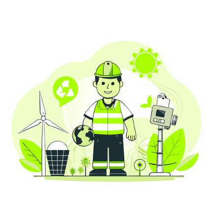 Cartoon Character "E" in a Graphic Vector Illustrationのイラスト素材