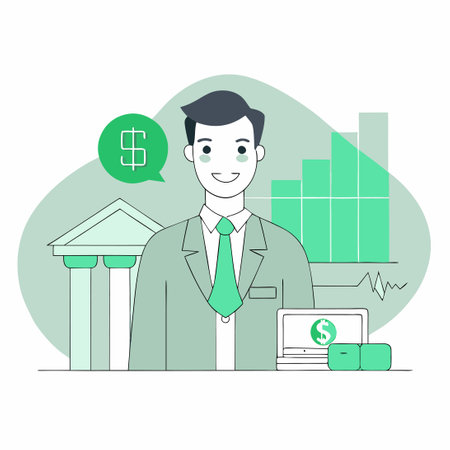 Amusing Cartoon Illustration of the Function f(x)のイラスト素材