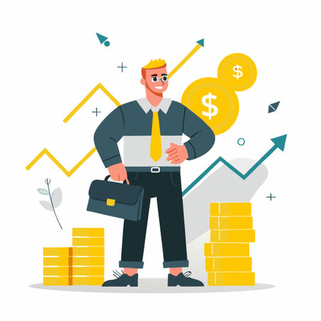 Cartoon Character Representation of the Letter 'I' in Vector Graphic Formatのイラスト素材