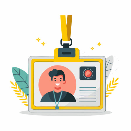 Joyful Cartoon Character Illustration of the Letter 'I'のイラスト素材