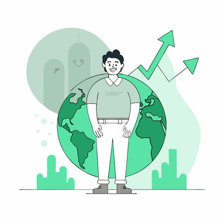 Humorous Cartoon Character Illustration of Letter G with Wide Eyes and Grinning Expressionのイラスト素材