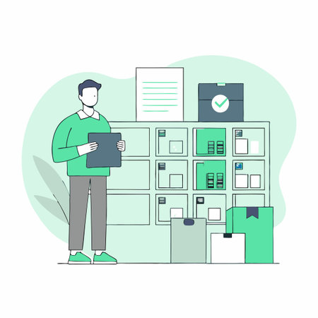 Illustrative Guide to Implementing Efficient Inventory Management Strategiesのイラスト素材