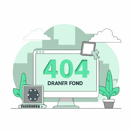 404 Error: Concept Illustration of Page Not Found with a Confused Character