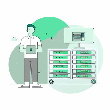 Visual Representation of a Server Infrastructure Concept