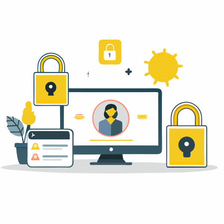 Step-by-Step Guide to Two-Factor Authentication Security Conceptのイラスト素材