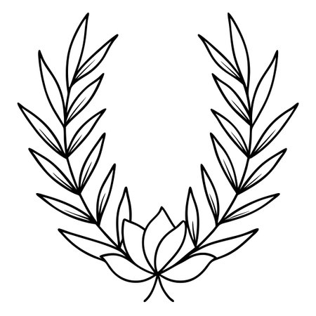 Trendy Wedding Flowers for Stunning Logos and Decorationsのイラスト素材