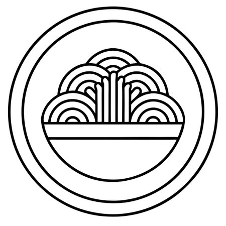 chinese noodle in plate icon vector illustration design vector illustration designのイラスト素材