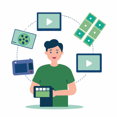 Illustrated Concept of Diverse Video File Formats and Applications