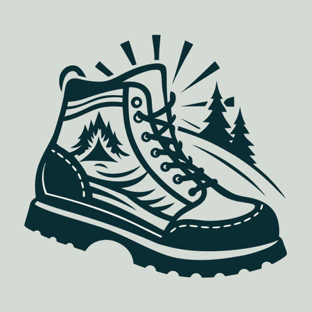 Vintage Illustration of an Adventure Shoe Trailのイラスト素材
