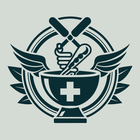 Modern Logo Design for a Professional Pharmacyのイラスト素材