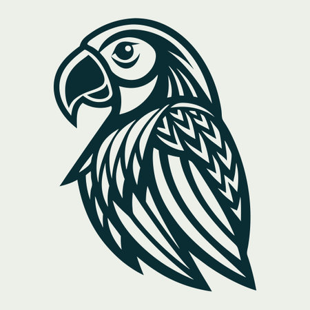 Vector Graphic of a Colorful Parrot for Home and Pet Enthusiastsのイラスト素材