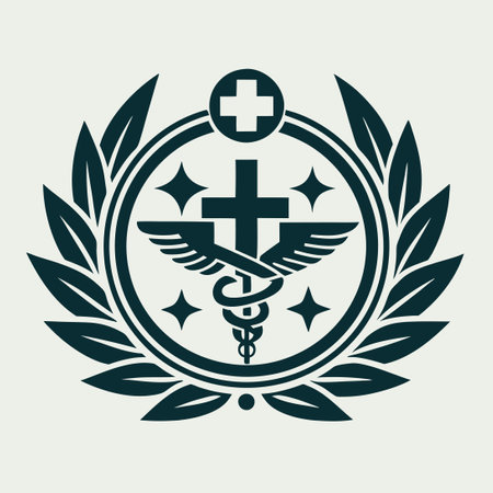 Quick and Modern Medical Logo Template for Professional Useのイラスト素材