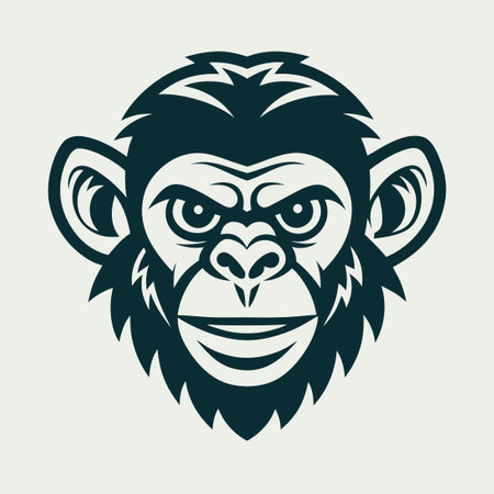 Amusing Digital Art: A Geekishly Inclined Monkey Wearing Monk's Robesのイラスト素材