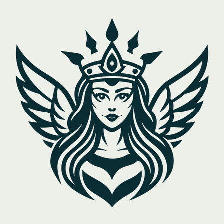 Ethereal Angel Goddess with Delicate Wings and Angelic Graceのイラスト素材