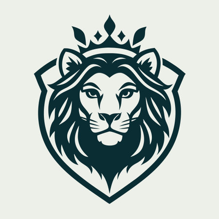 Vintage Mom Lioness and Girl Logo Vector for Feminine Brandsのイラスト素材