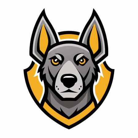 Simple and Minimalistic Hound Dog Mascot Logo for Brand Identityのイラスト素材