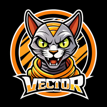 Vector Bear Mascot Cartoon with Stylized Lines and Modern Designのイラスト素材
