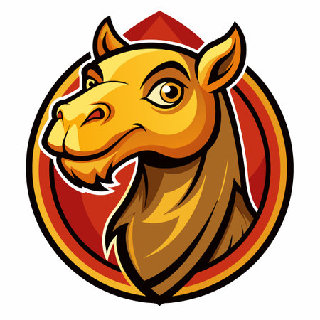 Vivacious Cameleon Mascot Cartoon Illustration Vectorのイラスト素材