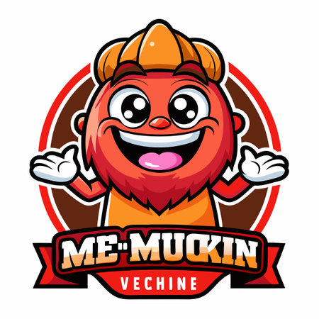 Adorable Cartoon Illustration of a Mie Muchkin Cat with Cartooish Featuresのイラスト素材