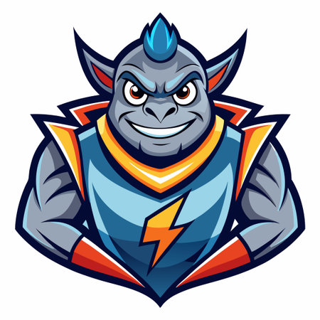 Cartoon Mascot Seal in Vector Logo Illustration Styleのイラスト素材