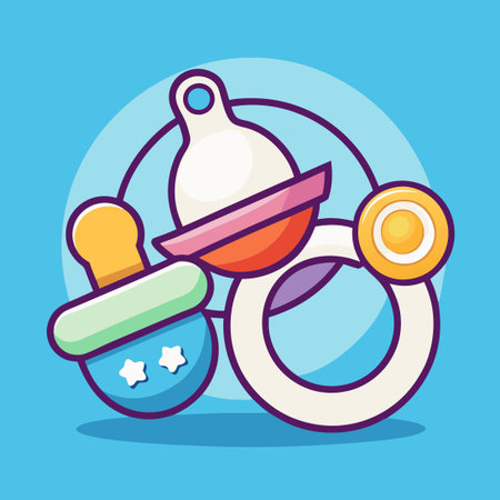 Adorable Baby Essentials Set: Pacifier, Milk Bottle, and Toys