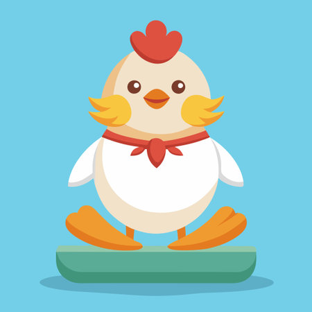 Adorable Chicken Meditating in Lotus Pose on Egg Cartonのイラスト素材