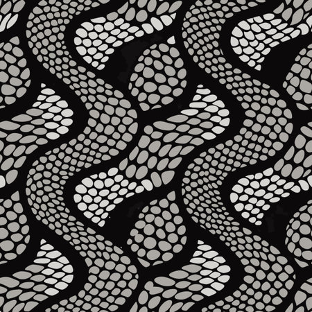 Intriguing Natural Sea Snake Skin Texture with Continuous Repetition