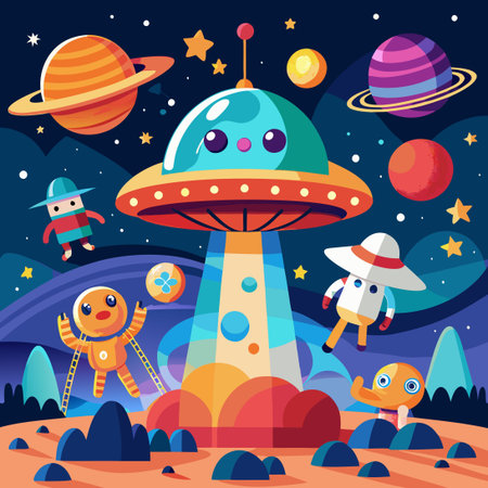 Enchanting Encounter: A Curious Extraterrestrial Craft and its Captivated Passenger