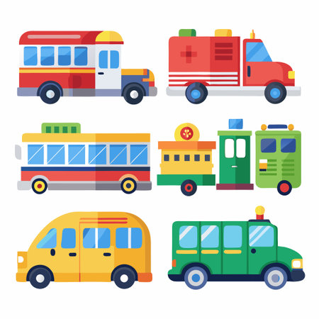 Urban Transportation Scene with City Cars, Vehicles, and Taxi Cab in Motionのイラスト素材