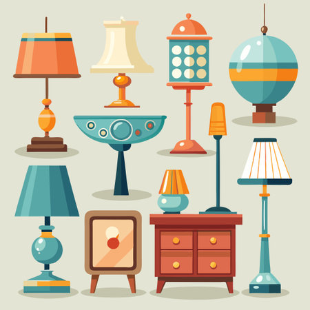 Eye-Catching Retro Decor Inspirations: Fusion of Styles and Nostalgiaのイラスト素材