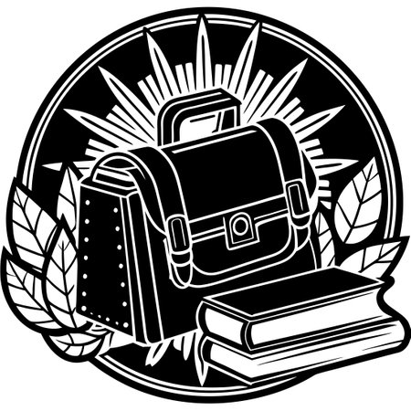 Excited Kids Heading Back to School with Backpacks and School Suppliesのイラスト素材