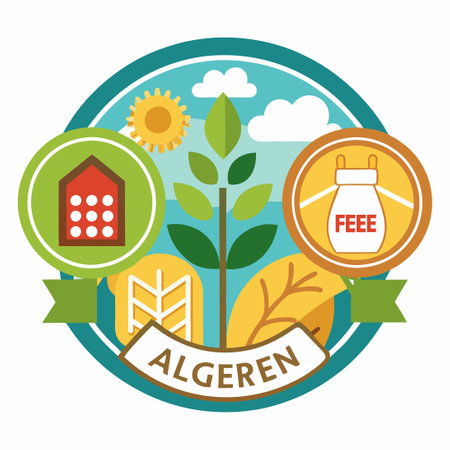 Allergen-Free Label Icon for Public Relationsのイラスト素材