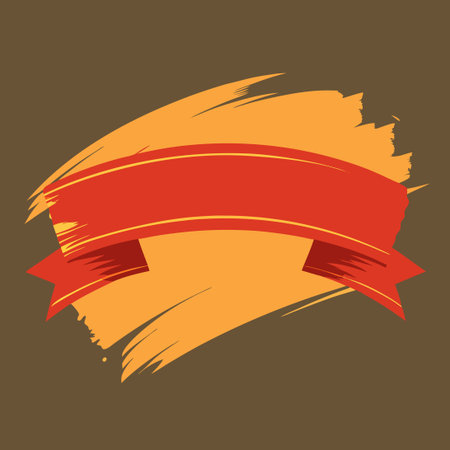 Abstract Brush Stroke Banner Background with Vibrant Hues and Dynamic Flowのイラスト素材