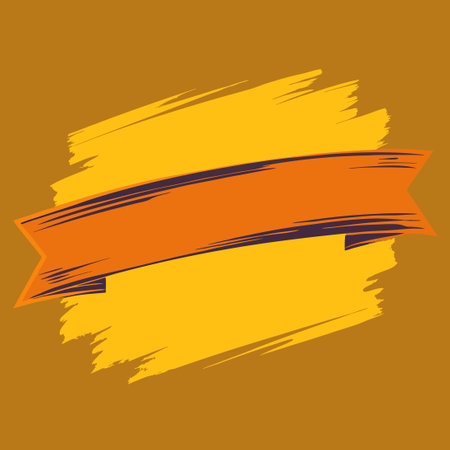 Abstract Brush Stroke Banner Background with Vibrant Colorsのイラスト素材