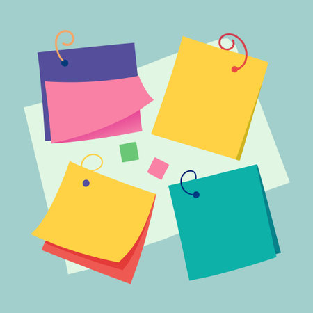 Vibrant Collection of Premium Colored Sheets of Note Paper