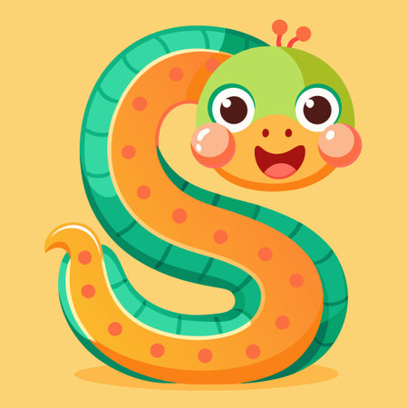 Amusing Illustrated Alphabet Featuring Cartoon Zoo Animals, Letter Aのイラスト素材